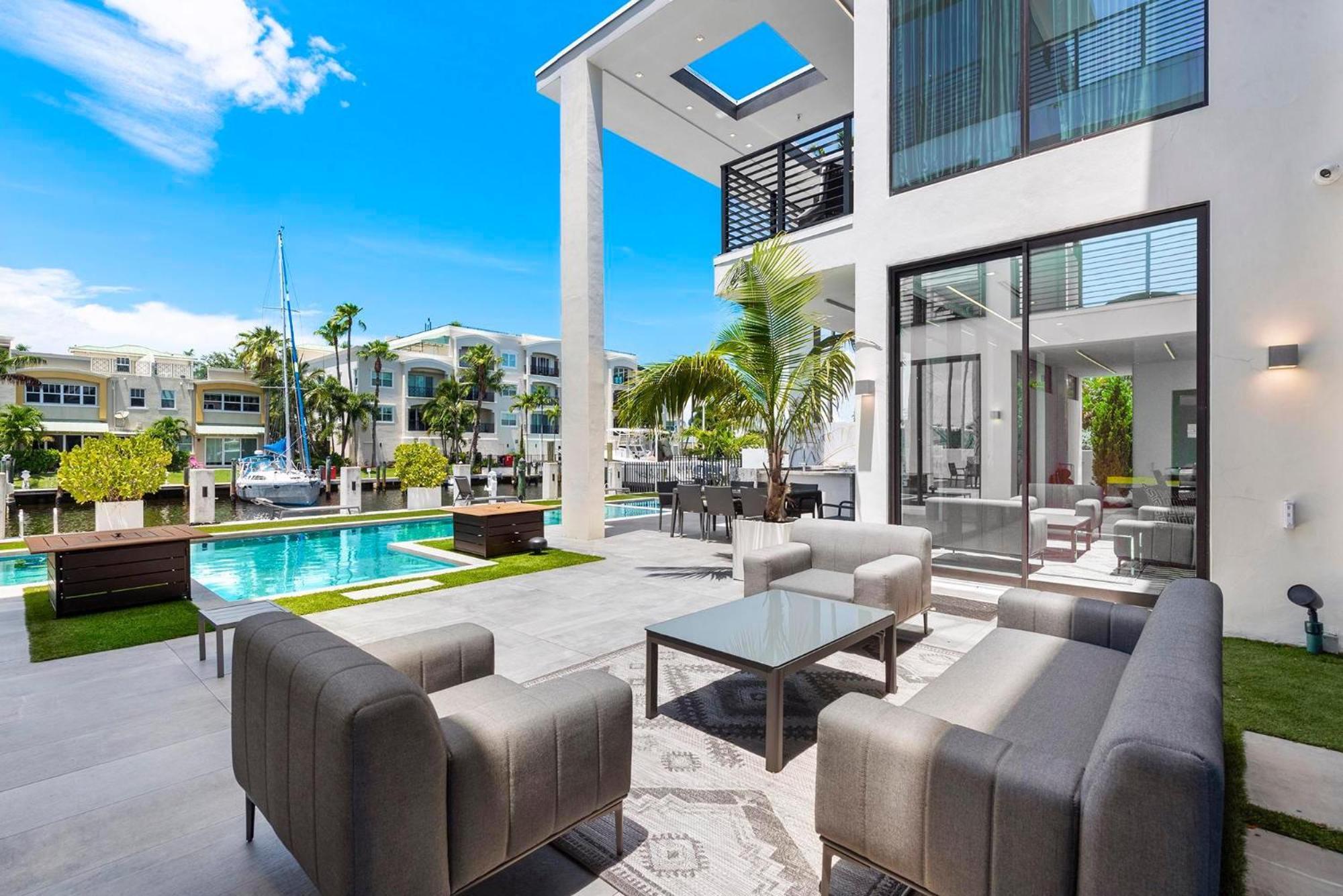Boardwalk Mansion Villa Fort Lauderdale Bagian luar foto